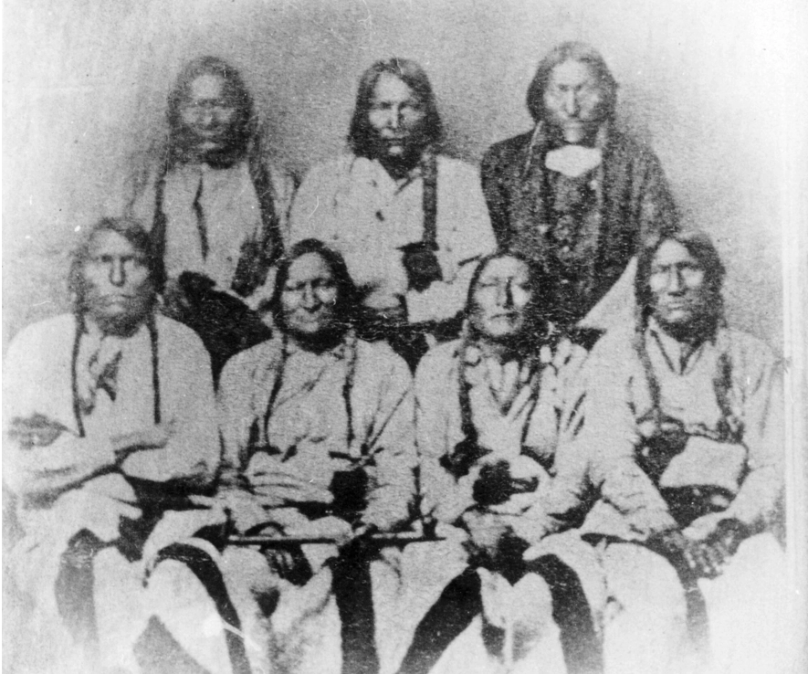 Cheyenne and Arapaho leaders who traveled to Camp Weld in September 1864 seeking peace